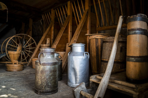 Stal op de boerderij van Arces-de-Morteau